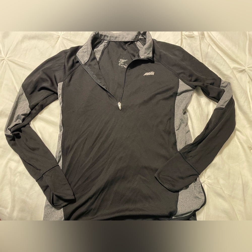 Black half zip pullover